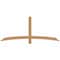 Ekena Millwork Bellingham Timber Gable Bracket, Western Red Cedar, 72"W x 30"H x 1 1/2"D x 3 1/2"F, 10/12 Pitch GBW072X30X0204BEL00SWR - alternate 1